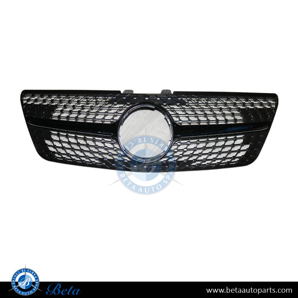 Radiator Grille Diamond Look (Black and Chrome) for Mercedes ML-Class 2009-2011 models, Part Number 1648853A60-9040 Radiator Grille Diamond Look (Black and Chrome) for Mercedes ML-Class 2009-2011 models, Part Number 1648853A60-9040